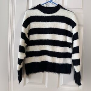 Black and white sweater
